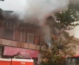 آتش سوزی یک واحد مسکونی – تجاری در فومن