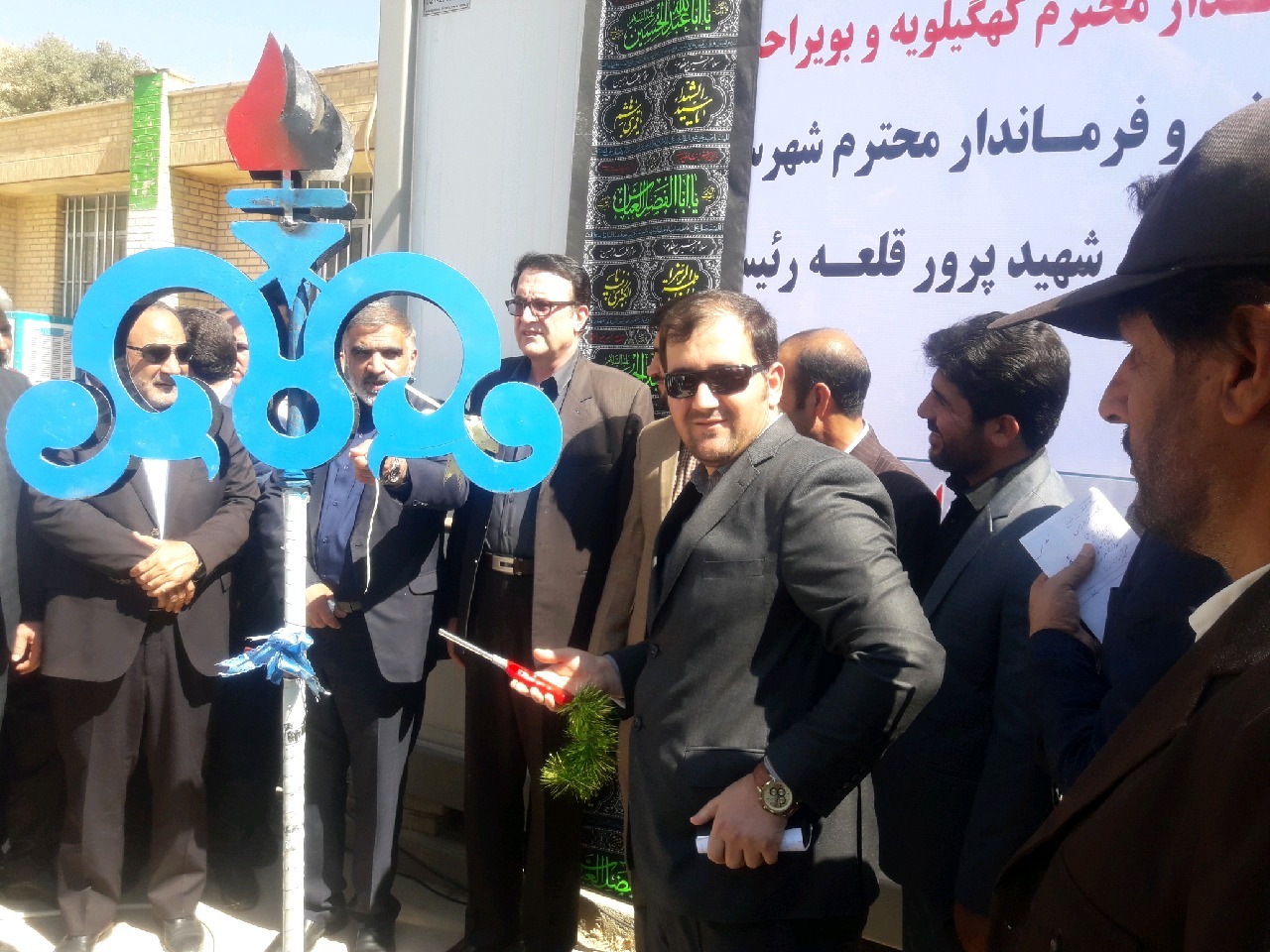 بهره برداری از طرح گازرسانی قلعه رئیسی با حضور معاون وزیر نفت
