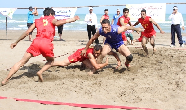 رقابت کبدی ساحلی در ارومیه