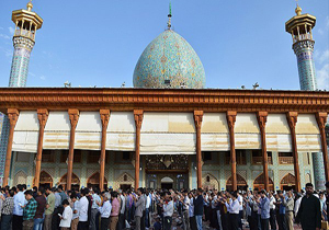 اقامه نماز با شکوه ظهر تاسوعا در حرم شاهچراغ (ع)