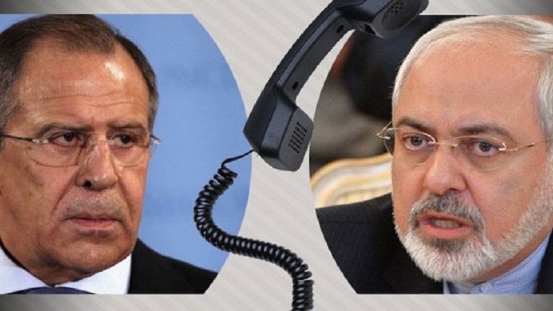 گفتگوی تلفنی وزیران خارجه ایران و روسیه
