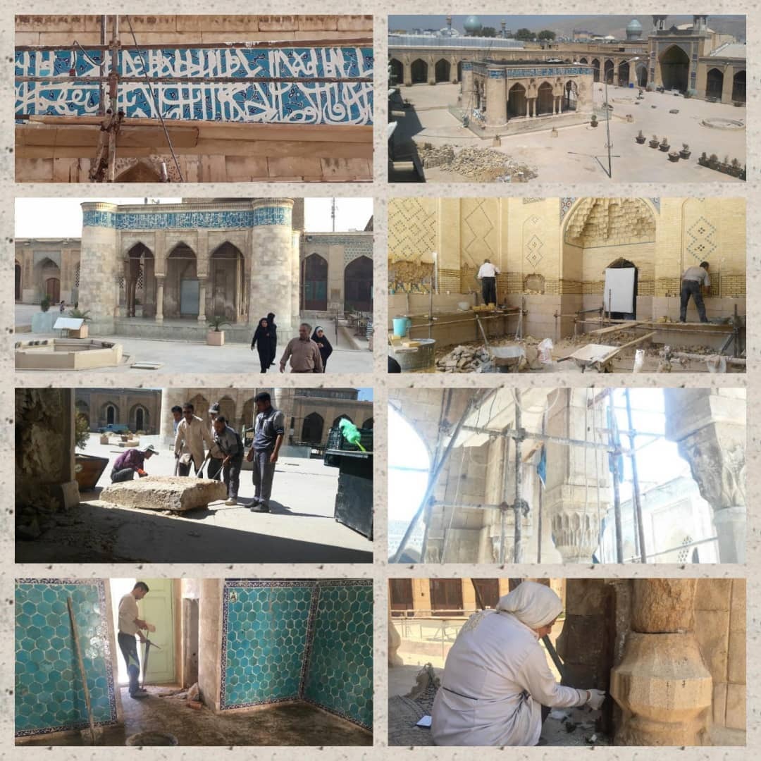 مرمت کهن‌ترین مسجد تاریخی شیراز