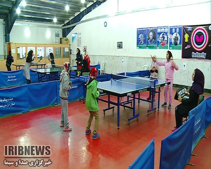 برگزاری مسابقات تنیس روی میز بانوان خراسان شمالی