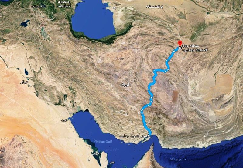 بندر شهید رجایی- دوغارون سومین مسیر ترانزیتی ایران شناخته شد