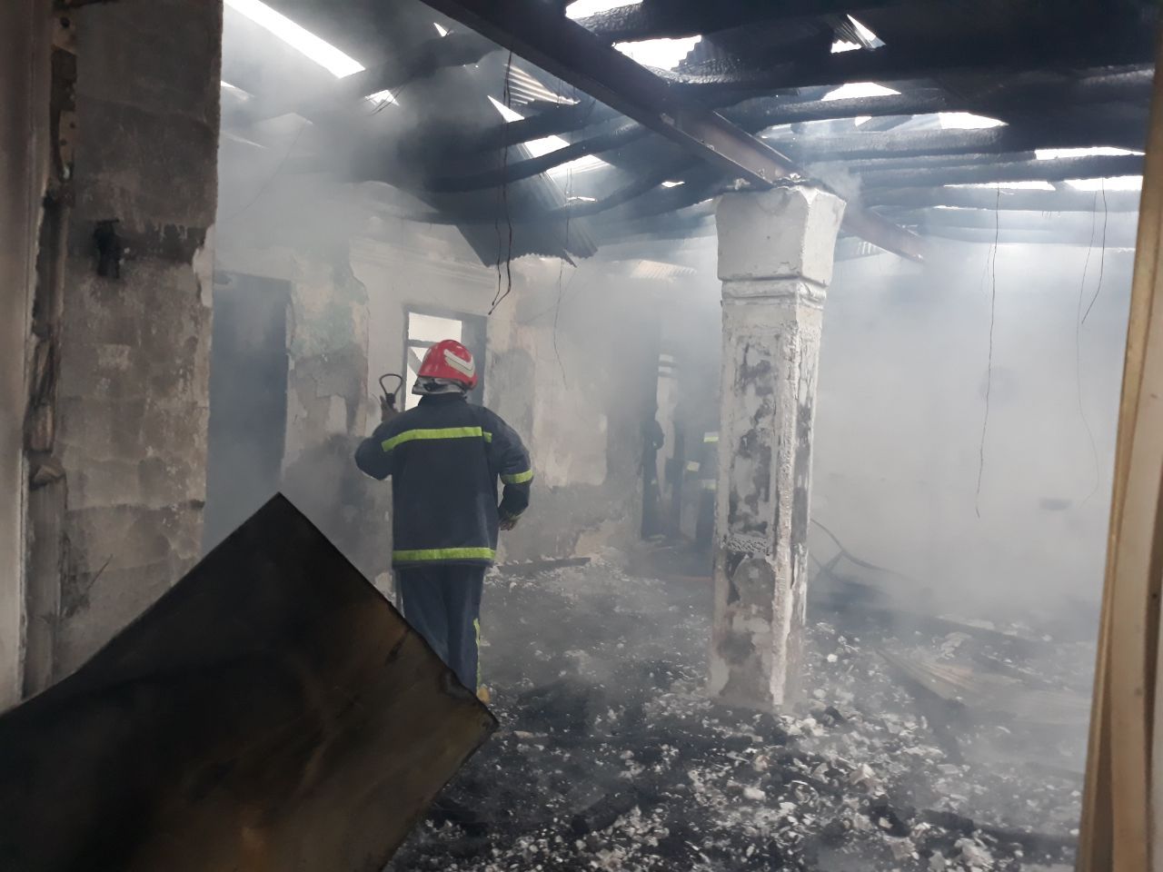 آتش گرفتن یک خانه در رودسر