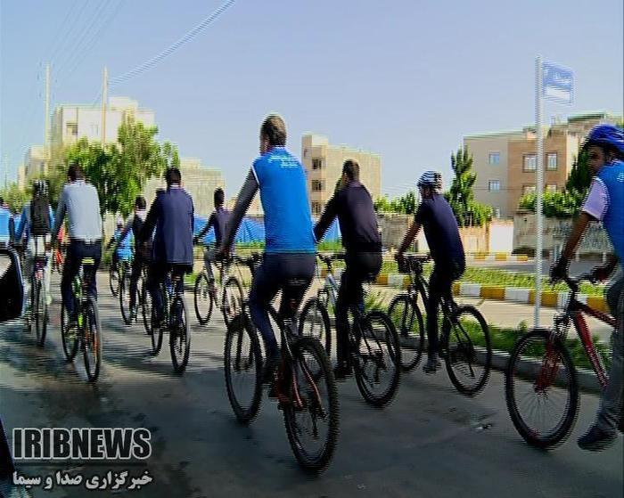 برگزاری مسابقات دوچرخه سواری در شیروان