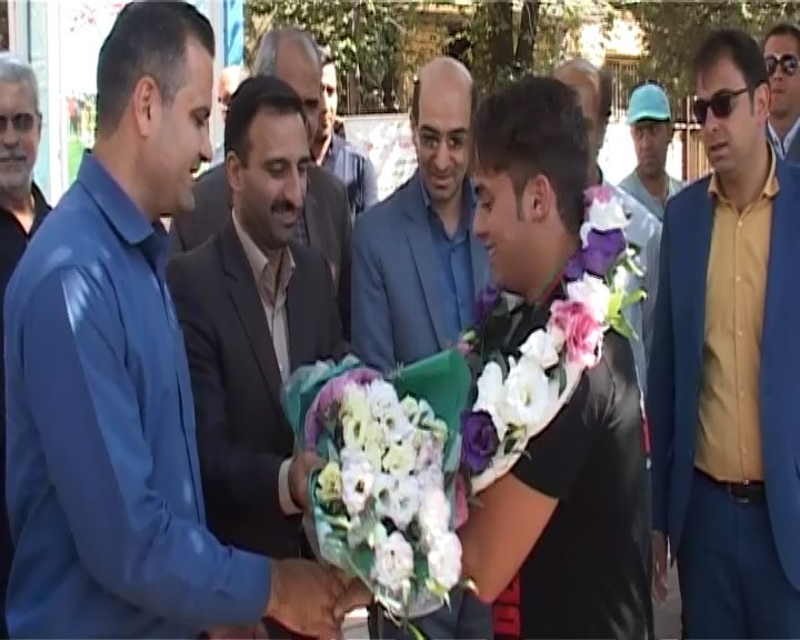 استقبال از نشان آور نقره مسابقات تورنمنت بین المللی باکو در تیران