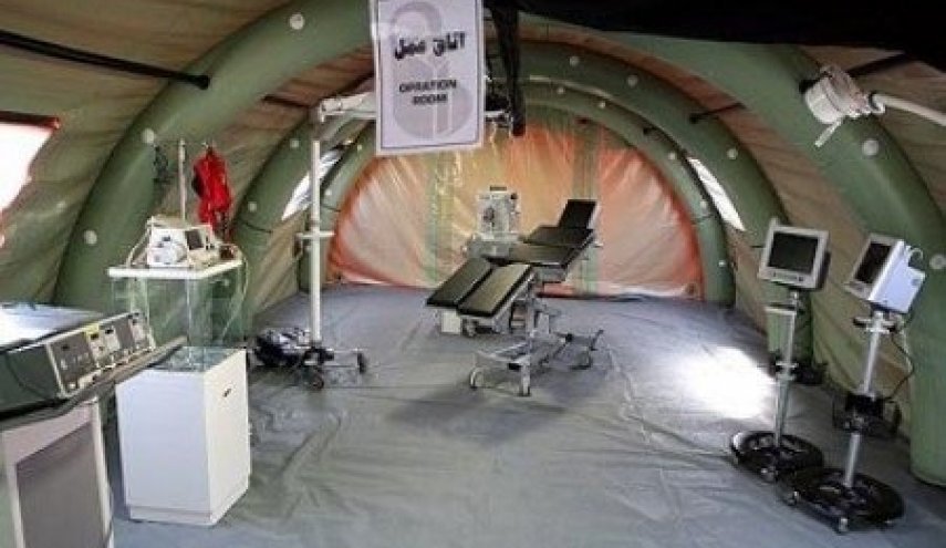 بیمارستان صحرایی ارتش در بخش ماهور میلاتی