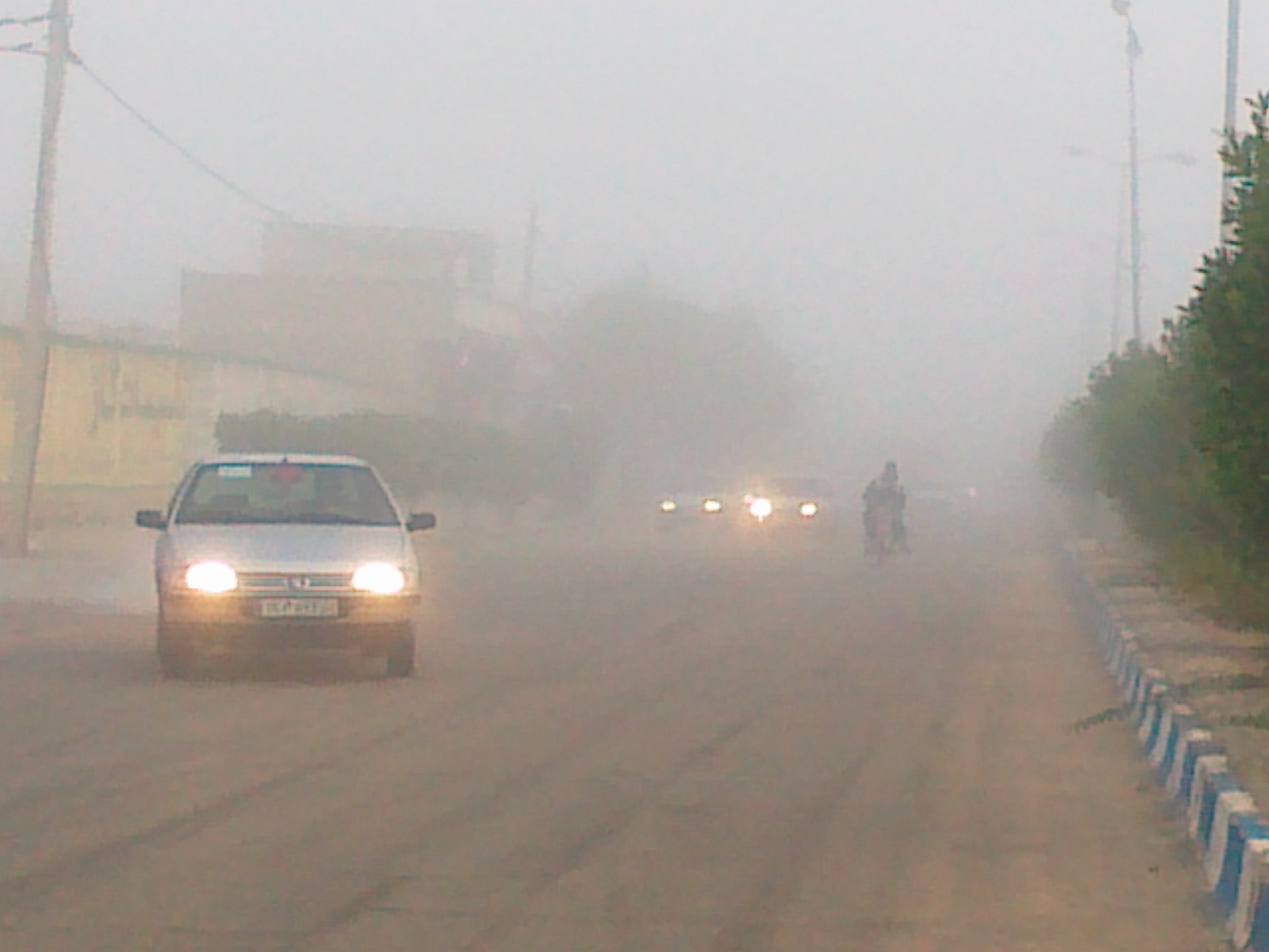 مه گرفتگی در جاده های خنج