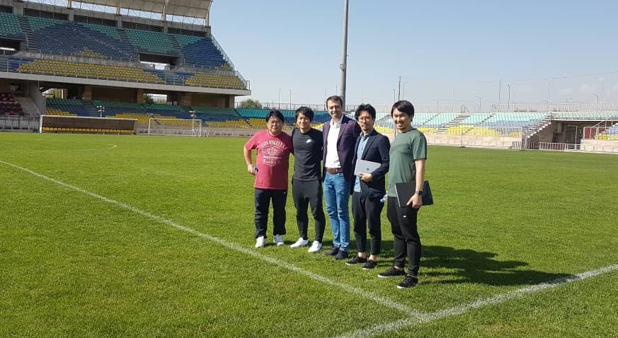 نمایندگان کاشیما آنتلرز در ورزشگاه شهید کاظمی