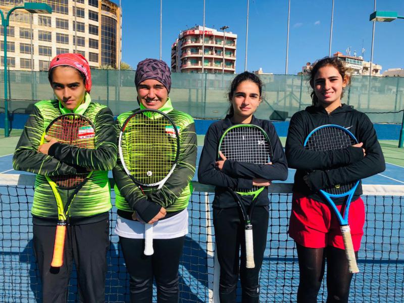 قهرمانی دختران تنیسور ایران در غرب آسیا