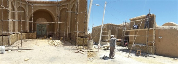 مرمت بخشی از بافت تاریخی روستای قهی