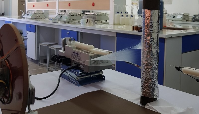 راه اندازی دستگاه تولید نخ از نانو الیاف الکتروریسی در  دانشگاه بیرجند