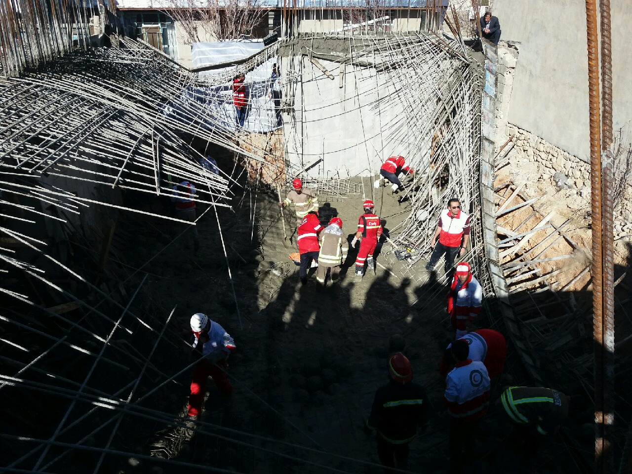 ریزش آوار بر سر کارگر ساختمانی در شهر یاسوج