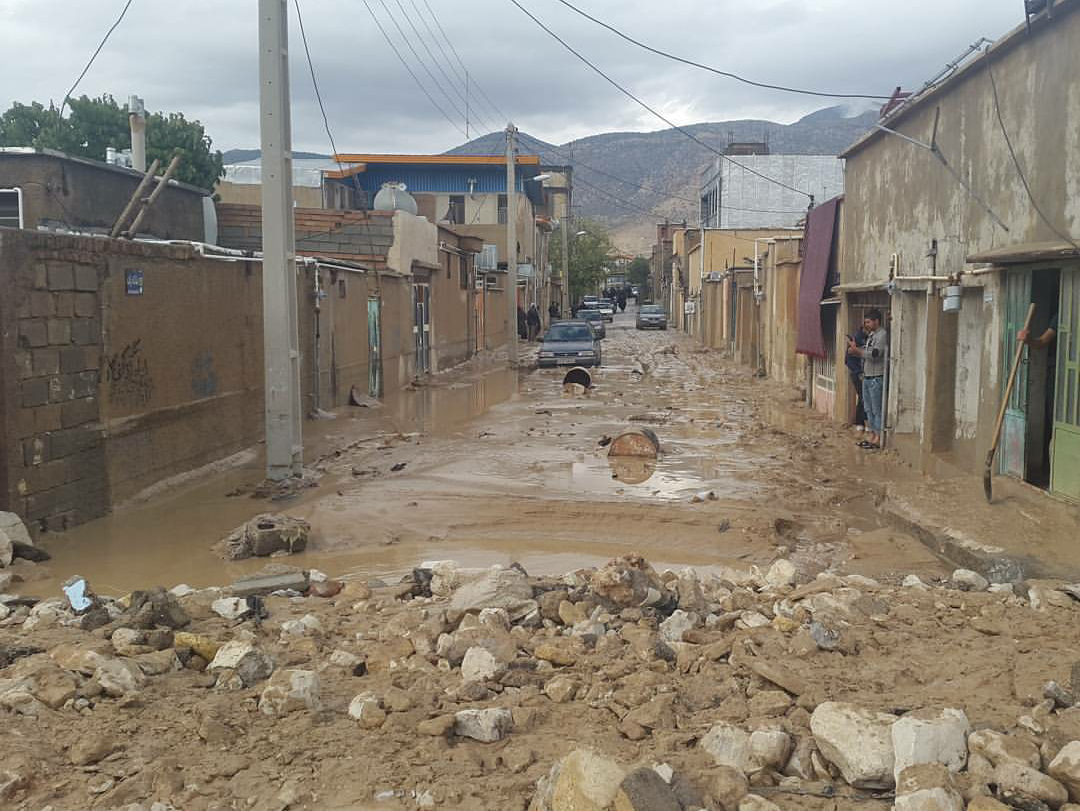 مسدود شدن راه روستایی چم ریته سیروان