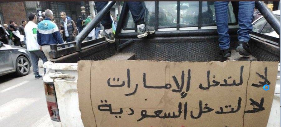 افرایش شعارهای ضد سعودی و ضد اماراتی تظاهرکنندگان الجزایری خبر داد