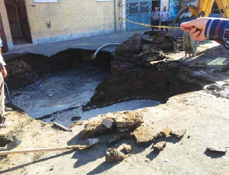 مرمت و رفع خطر نشست زمین در محلات قزوین