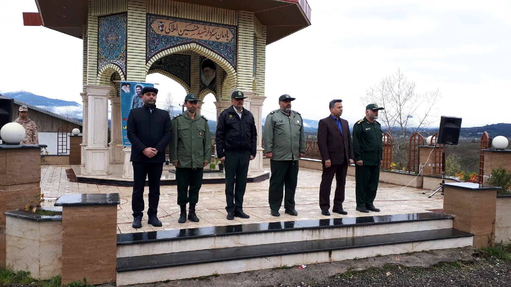 برپایی صبحگاه مشترک در زادگاه شهید املاکی