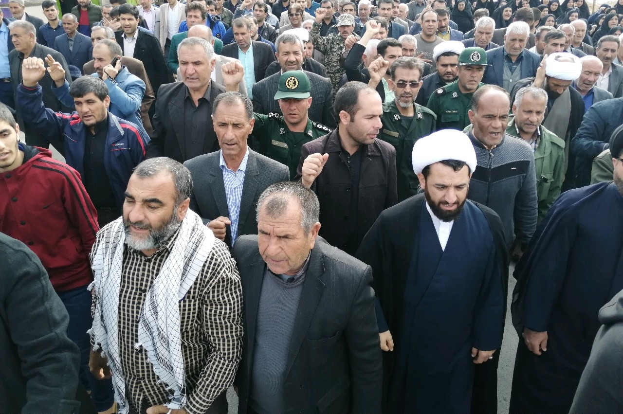 راهپیمایی مردم در محکومیت به شهادت رساندن سردار سلیمانی