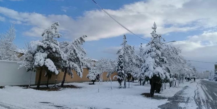 برف در انتظار ورود به آسمان قزوین