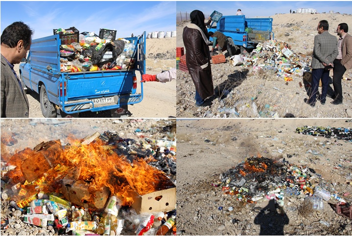 معدوم سازی بیش از ۲۵۰۰ کیلو مواد غذایی تاریخ گذشته در پاسارگاد