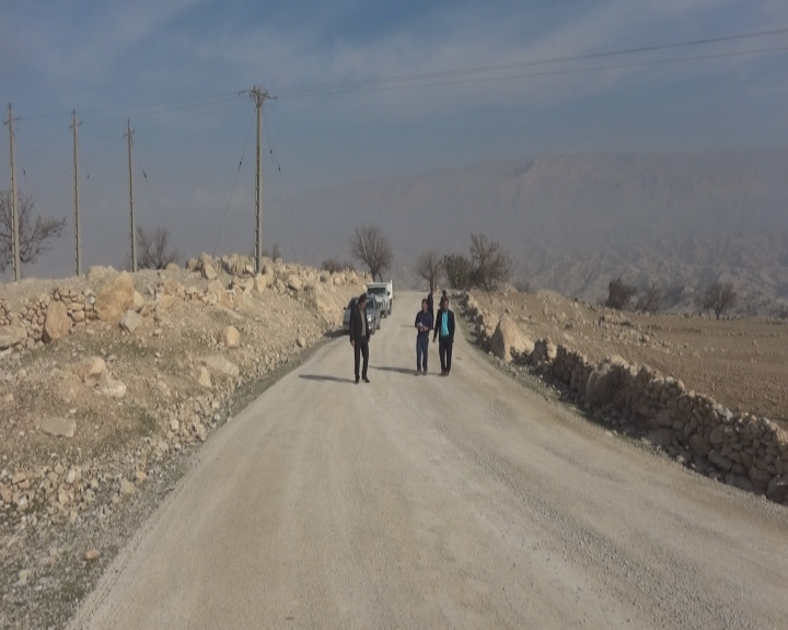 جاده روستای سید صالح بهمئی آماده آسفالت