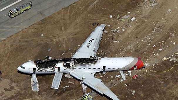 سقوط هواپیمای اوکراینی در نزدیکی فرودگاه امام