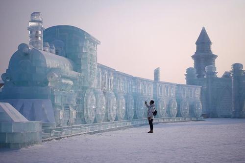 قطاری یخی در چین! +عکس