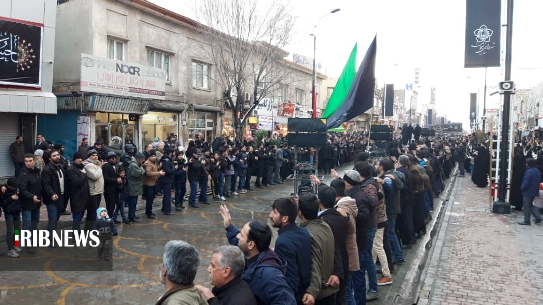 عزاداری سوگواران فاطمیه در زنجان