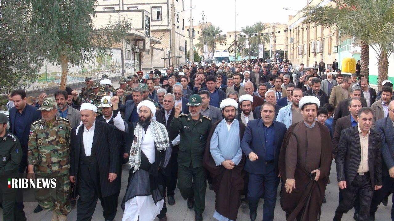 راهپیمایی مردم استان کرمانشاه