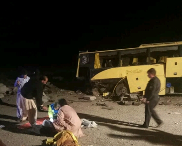 تصادف اتوبوس یک کشته برجای گذاشت