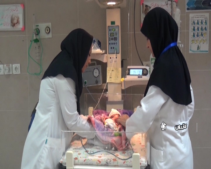 تولد نوزاد در بیمارستان، ولی عصر کازرون
