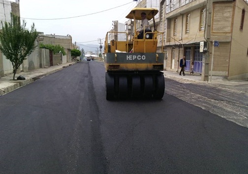 آسفالت پنج هزار متر از معابر شهری لیکک