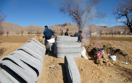 مرمت و بازسازی قنات روستای وشاره شهرضا