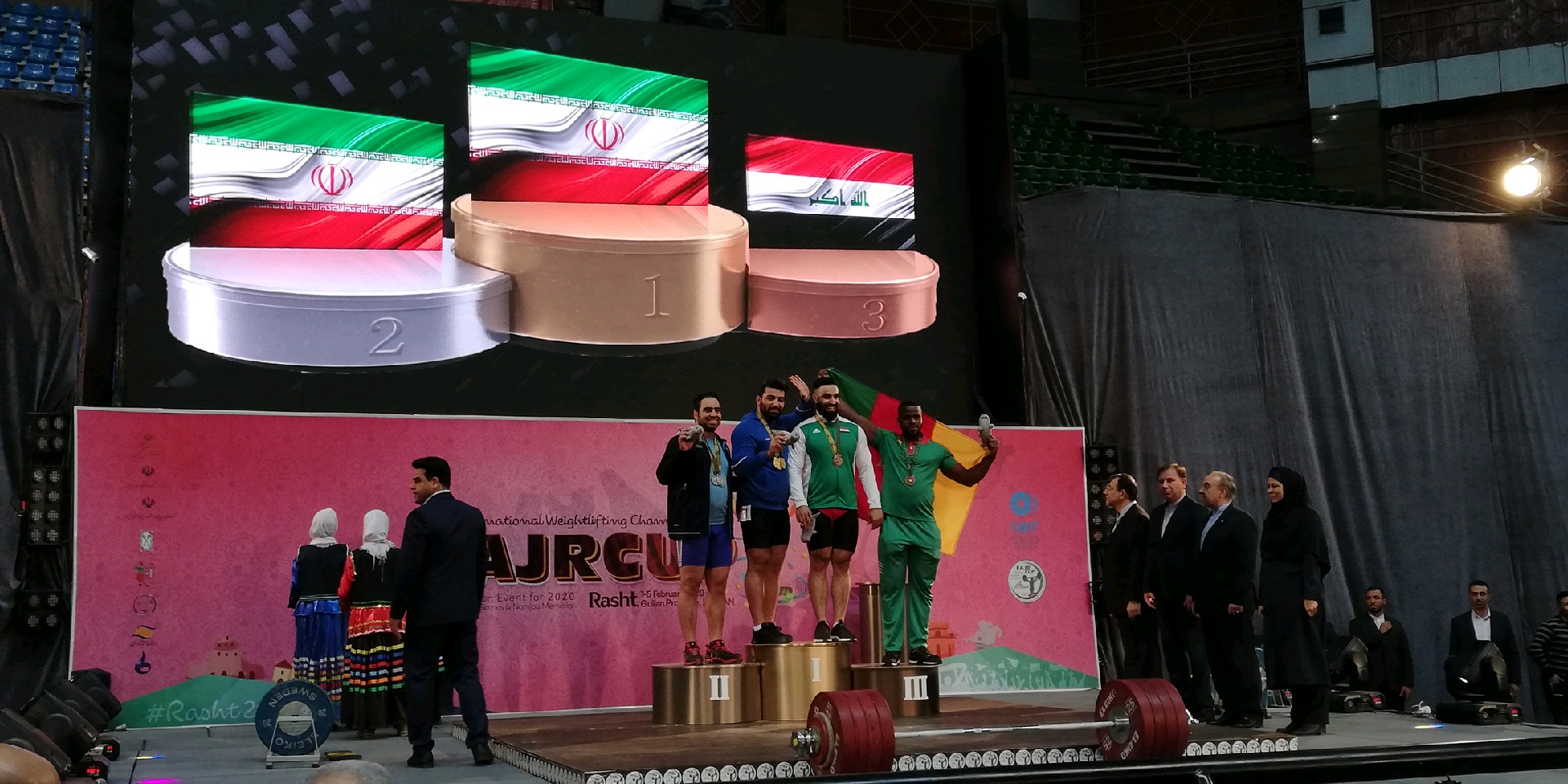 قهرمانی ایران در مسابقات وزنه برداری جام نامجو