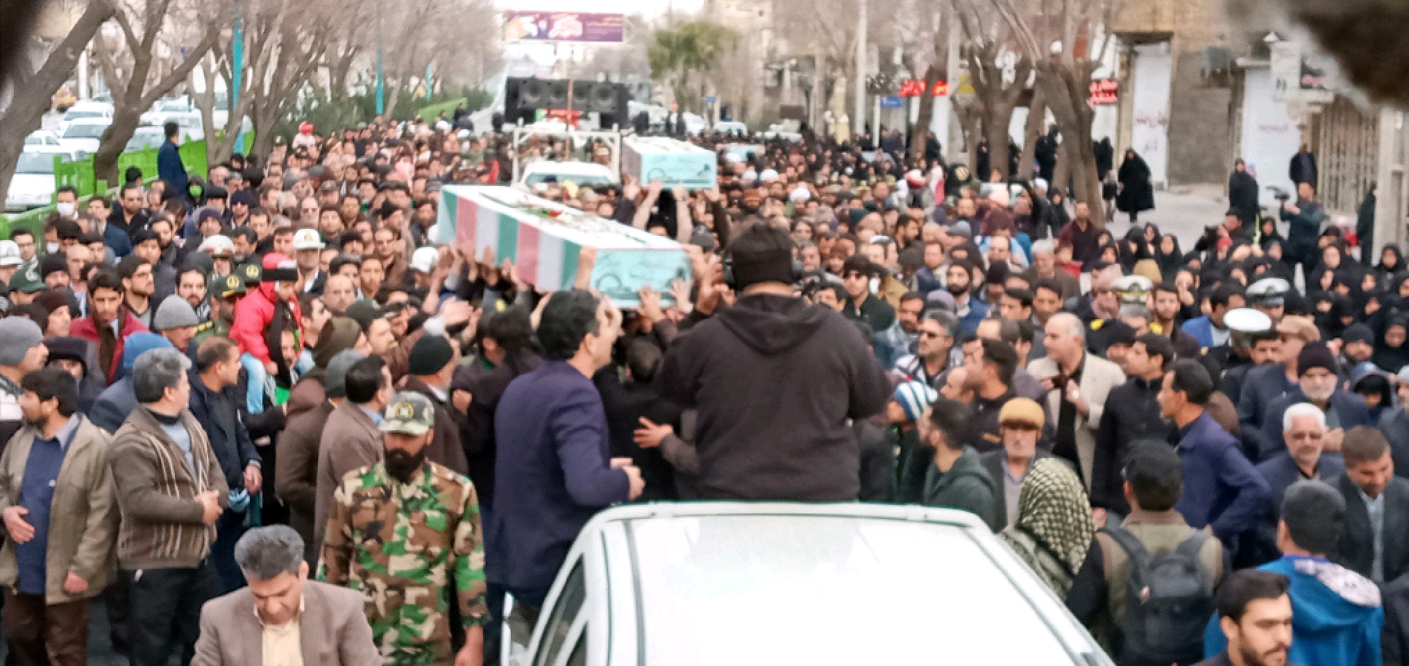 مراسم تشییع شهدای گمنام در استان یزد