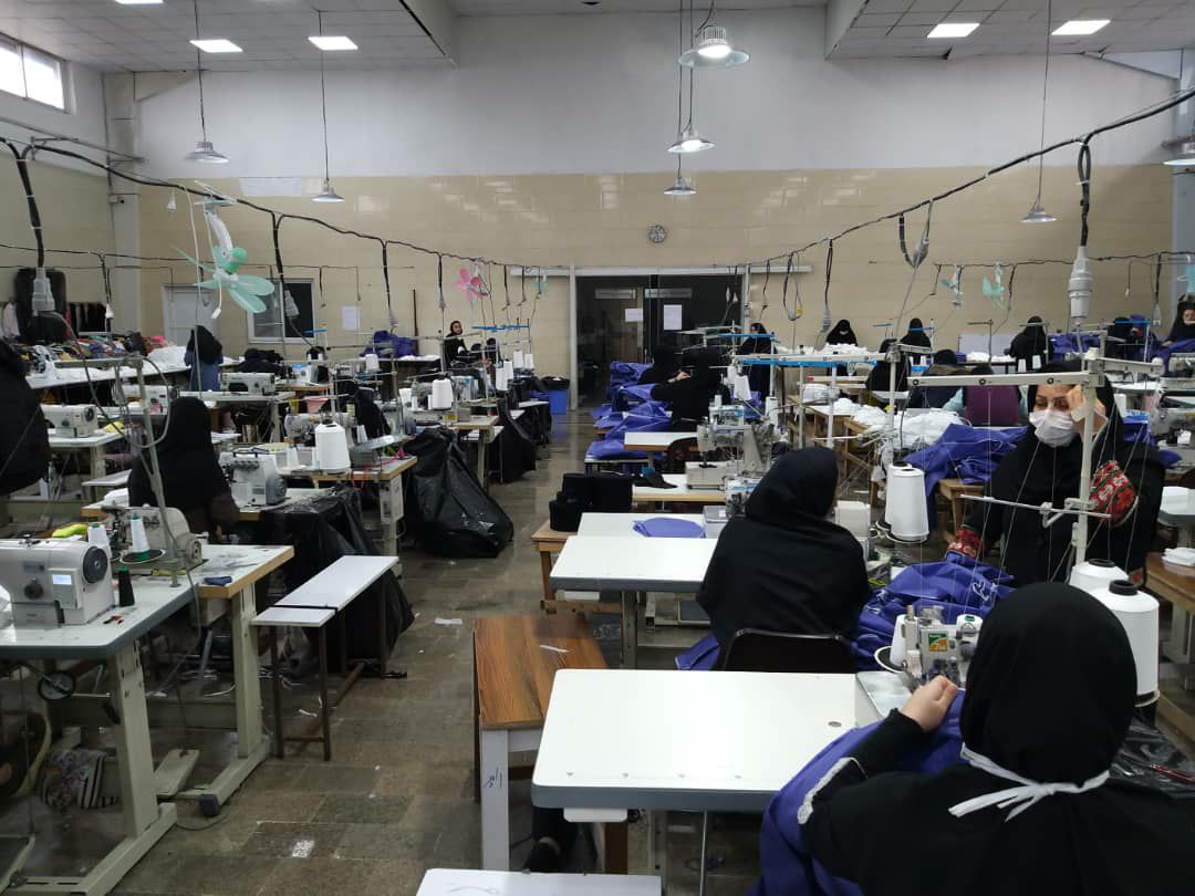 تولید ماسک و لباس پزشکی در منطقه آزاد انزلی