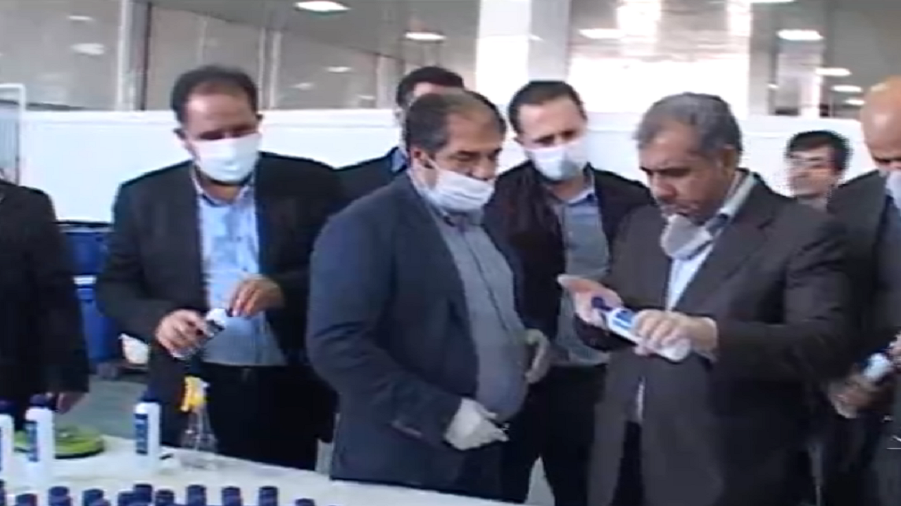 بازدید استاندار قزوین از چند واحد تولیدی محصولات بهداشتی