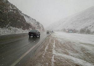 بارش باران و برف در استان قزوین