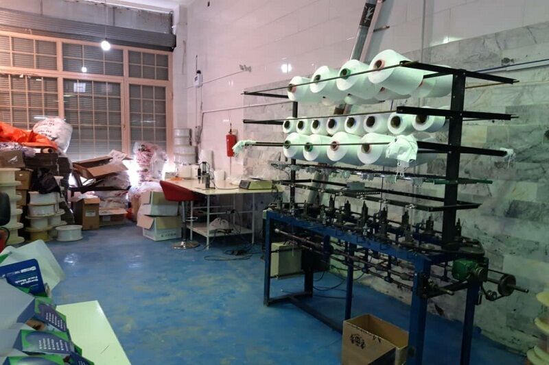 پلمپ کارگاه تولید ماسک‌های تقلبی در زنجان