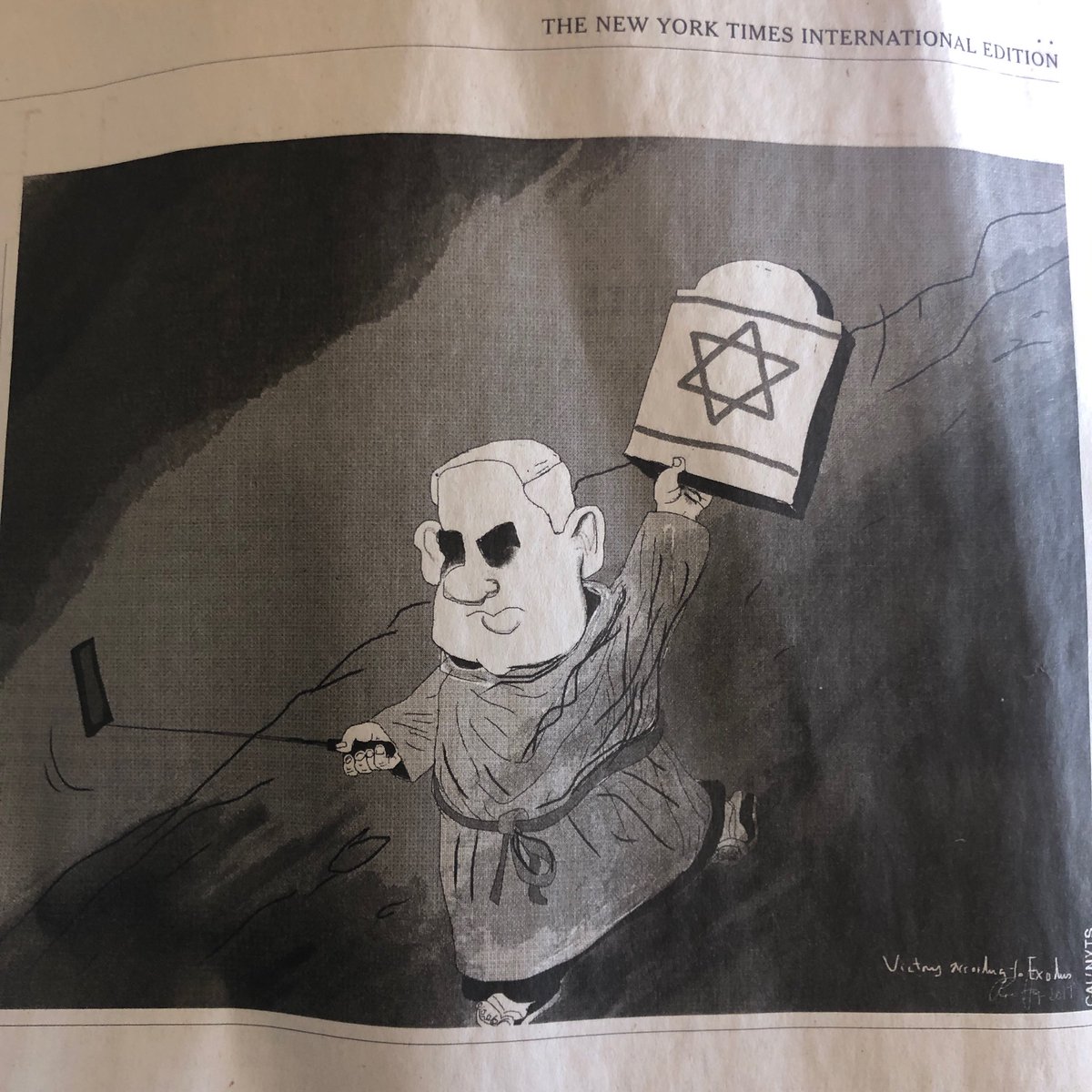 جروزالم‌پست: نیویورک تایمز کاریکاتور ضد یهودی دیگر منتشر کرد!