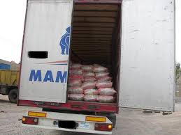توقیف کامیون های حامل برنج خارجی قاچاق