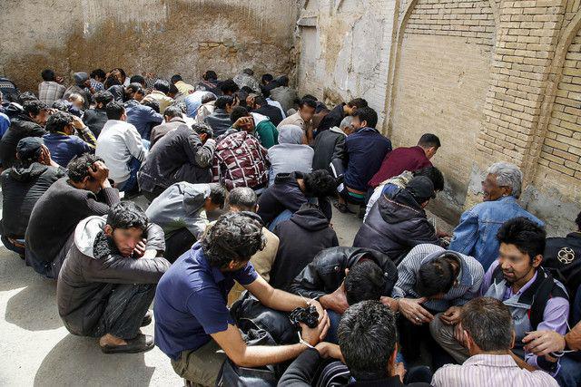 جمع آوری معتادان متجاهر و خرده فروش در مشهد