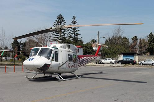 امدادرسانی هوایی به دو بیمار در یاسوج و گچساران