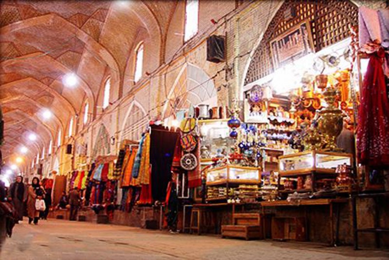 نورپردازی بازار کهن شیراز