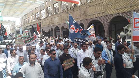 تقدیراز حضور حماسی مردم خوزستان در راهپیمایی روز جهانی قدس