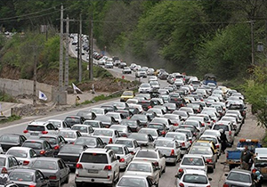 ترافیک سنگین در محورهای ورودی گلستان