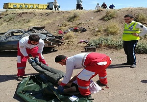 سه کشته در سقوط پژو 405 از پل در قزوین