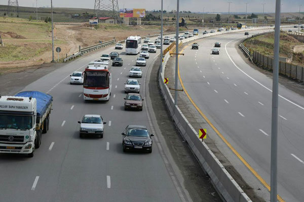 ترافیک عادی در راه‌های استان قزوین