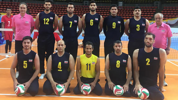 پیروزی مردان والیبال نشسته ایران برابر کامبوج